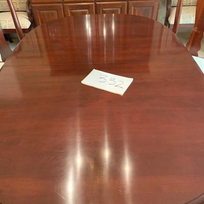 Dining Table, 4 Chairs, 2 Accent Chairs, Leaf & Pads