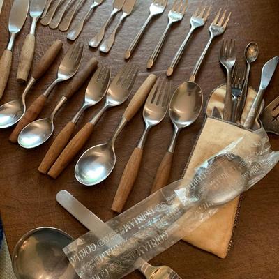 MCM & Vintage Mixed Flatware Lot Dansk Gorham Stanley Robertâ€™s