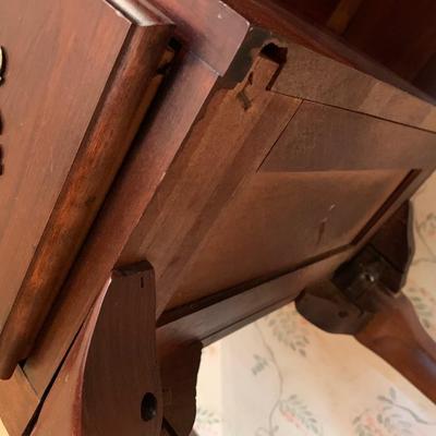 Solid Wood Jointed Mahogany Writing Desk