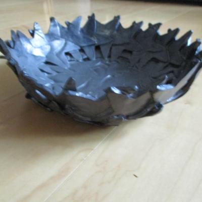 Handmade Pottery Salad Bowl Set Star Design - Marked