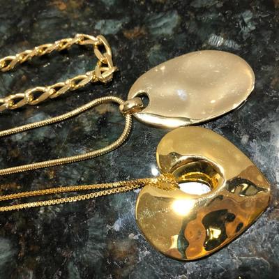 Fashion Costume Jewelry Gold Tone Chain Necklaces -Lot J201