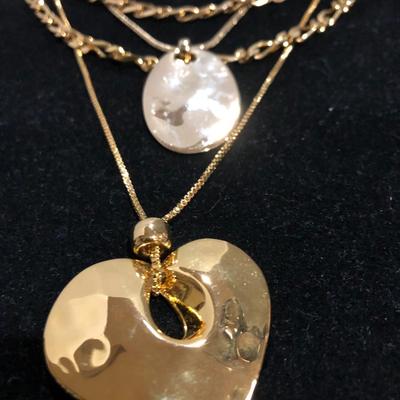 Fashion Costume Jewelry Gold Tone Chain Necklaces -Lot J201