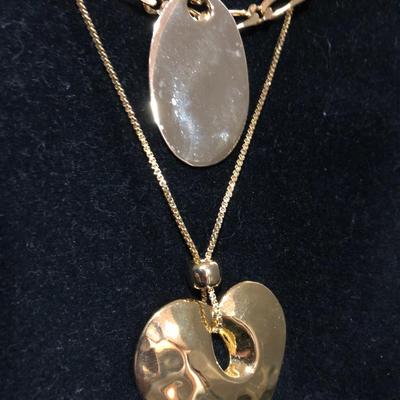 Fashion Costume Jewelry Gold Tone Chain Necklaces -Lot J201