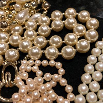 Fashion Costume Jewelry Pearl Necklaces -Lot J202
