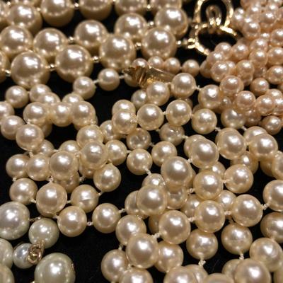 Fashion Costume Jewelry Pearl Necklaces -Lot J202