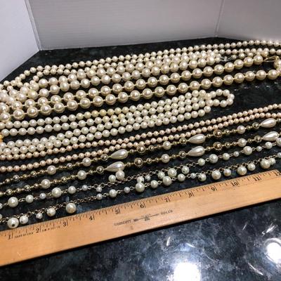 Fashion Costume Jewelry Pearl Necklaces -Lot J202