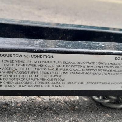 Tow Bar 5,000 Pound Tow weight 2" Ball SAE Class 3