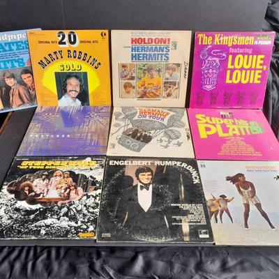 Vinyl LP Records 45's Marty Robbins, Ken Thompson, Herman's Hermits on tour, The Sandpipers and more