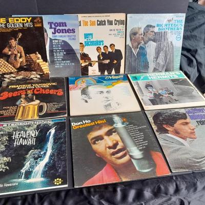 Vinyl LP Records 45's Tom Jones, Don Ho, Jane Eddy, Mancini Magic, Herman's Hermits, and more