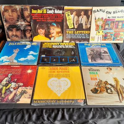 Vinyl LP Records 45's The Lettermen, Johnny Rivers, The McCoys, Sandy Nelson, and more