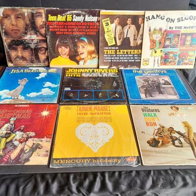 Vinyl LP Records 45's The Lettermen, Johnny Rivers, The McCoys, Sandy Nelson, and more
