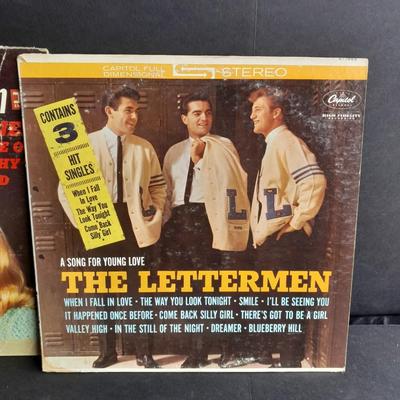 Vinyl LP Records 45's The Lettermen, Johnny Rivers, The McCoys, Sandy Nelson, and more