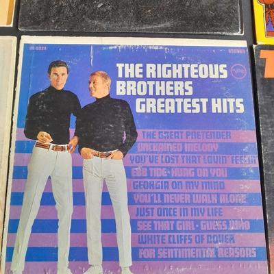 Vinyl LP Records 45's Tom Jones, The Kingsman, Creedence Clearwater, John Fogerty, The Righteous Brothers, and more