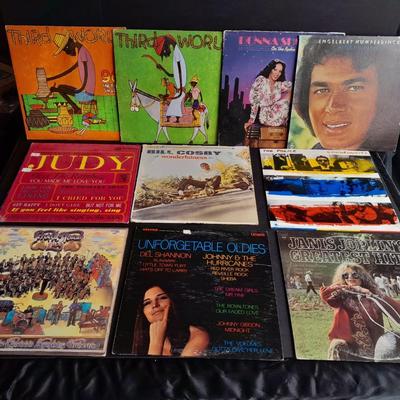 Vinyl LP Records 45's Third World, Judy, Bill Cosby, Janis Joplin, Unforgetable oldies, and more