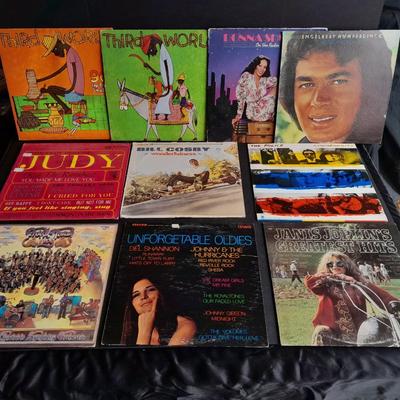 Vinyl LP Records 45's Third World, Judy, Bill Cosby, Janis Joplin, Unforgetable oldies, and more