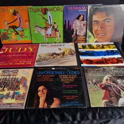 Vinyl LP Records 45's Third World, Judy, Bill Cosby, Janis Joplin, Unforgetable oldies, and more