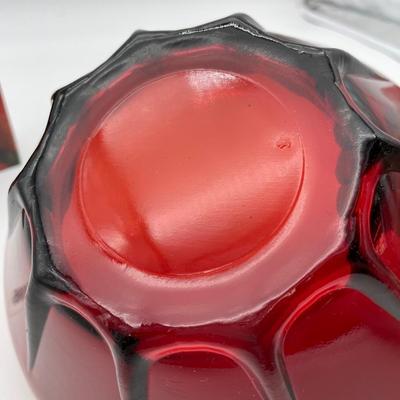Anchor Hocking Ruby red bowl