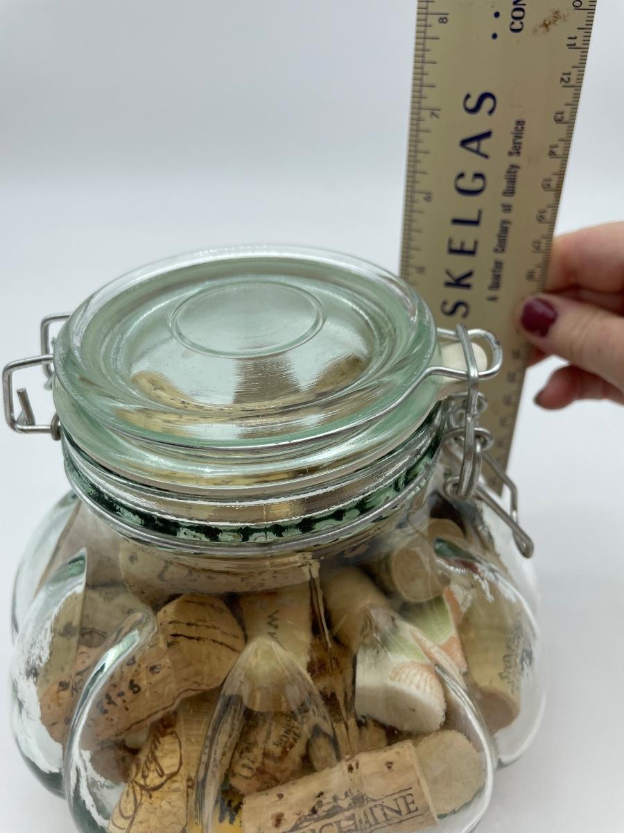 Jar of wine corks
