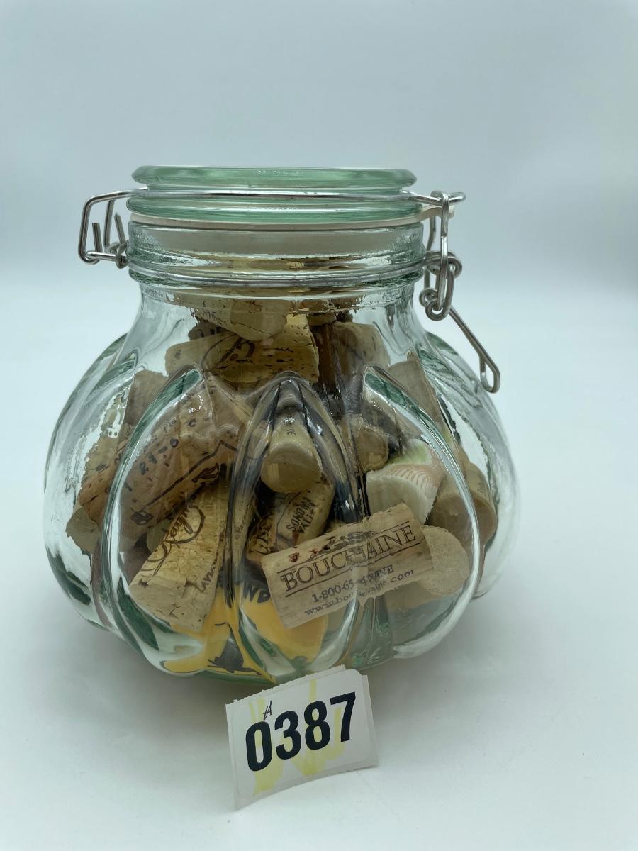 Jar of wine corks