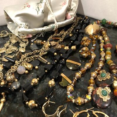Fashion Costume Jewelry with Asian Pouch -Lot J204