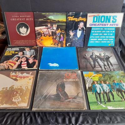 Vinyl LP Records 45's Tom Jones, Ozzy Osborne, Led Zeplin, The Astronauts and more