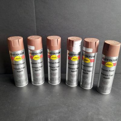 6 full cans of Rust - Oleum Enamel Primer High performance # 1
