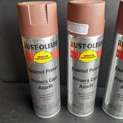 6 full cans of Rust - Oleum Enamel Primer High performance # 1