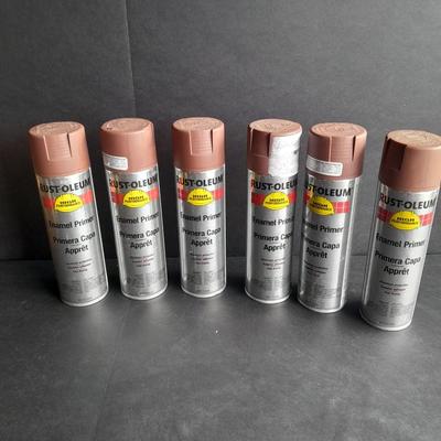 6 full cans of Rust - Oleum Enamel Primer High performance # 1