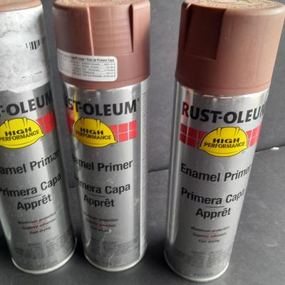 6 full cans of Rust - Oleum Enamel Primer High performance # 1