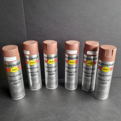 6 cans of Rust - Oleum Enamel Primer High performance # 1