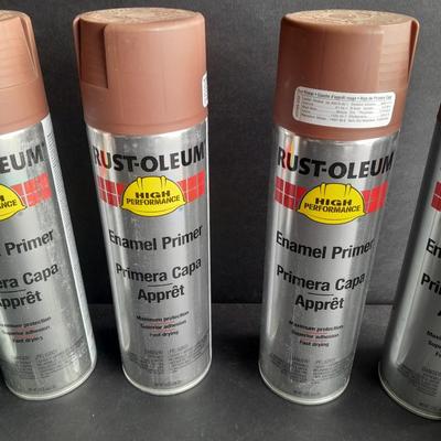 6 cans of Rust - Oleum Enamel Primer High performance # 1