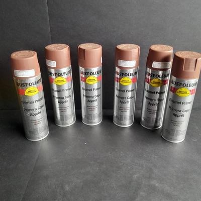 6 cans of Rust - Oleum Enamel Primer High performance # 1