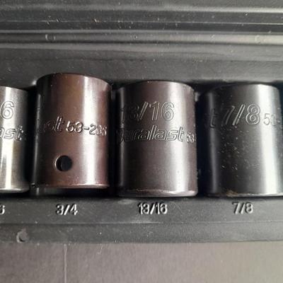 Complete 1/2" Drive Duralast 10-piece Impact Socket set SAE