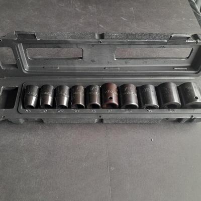 Complete 1/2" Drive Duralast 10-piece Impact Socket set SAE