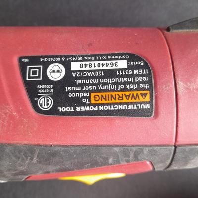 Chicago Electric Multifunction power tool with two Dewalt grinding wheels