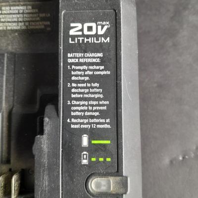 Porter Cable 20-volt Lithium Battery Charger with Battery