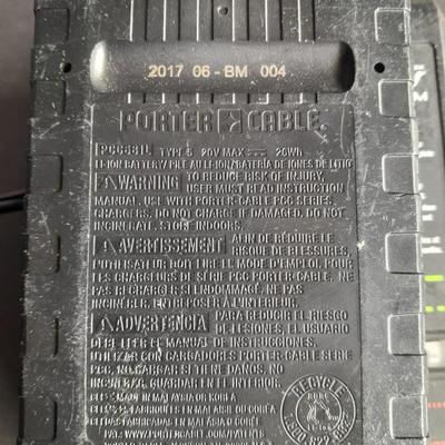 Porter Cable 20-volt Lithium Battery Charger with Battery
