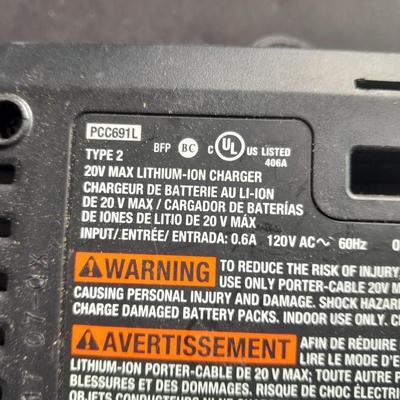 Porter Cable 20-volt Lithium Battery Charger with Battery