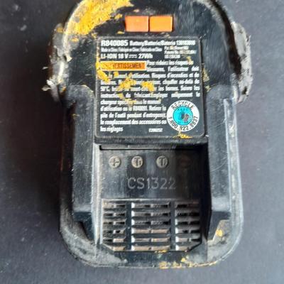 Rigid 18 Volt battery charger with 2 batteries
