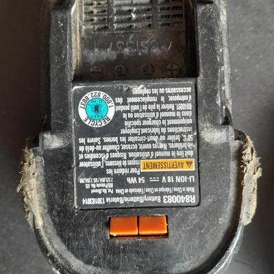 Rigid 18 Volt battery charger with 2 batteries