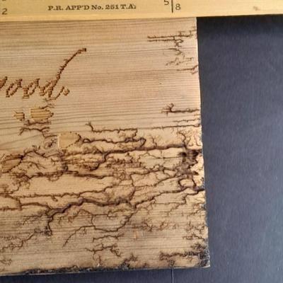" I solemnly swear that I am up to no good" wooden sign with Fractal wood burned designs