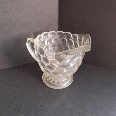 Metal ware, Covered butterdish, Bowl, and silverplate ladle, and beautiful glass vase
