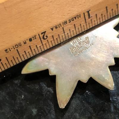 KIRK STIEFF CO. Williamsburg Silver Plate 1981 Ornament -Lot 425