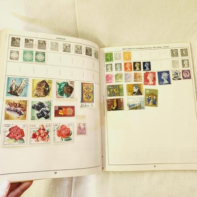 POSTAGE STAMP ALBUM - WITH STAMPS