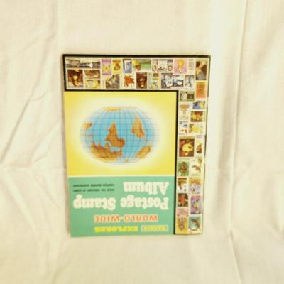 POSTAGE STAMP ALBUM - WITH STAMPS