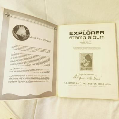 POSTAGE STAMP ALBUM - WITH STAMPS