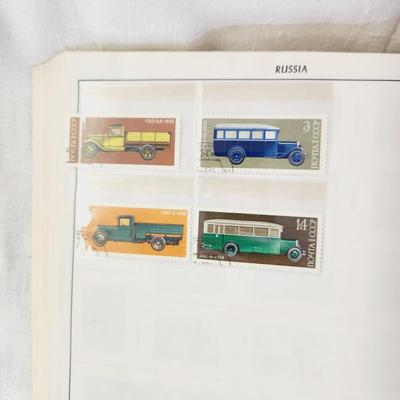 POSTAGE STAMP ALBUM - WITH STAMPS