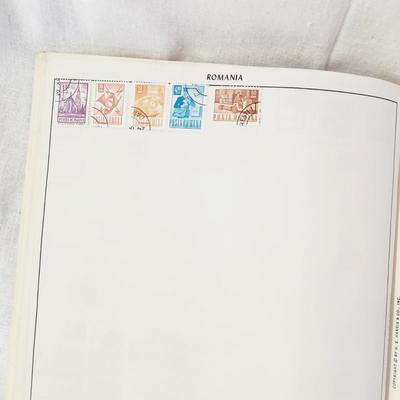POSTAGE STAMP ALBUM - WITH STAMPS