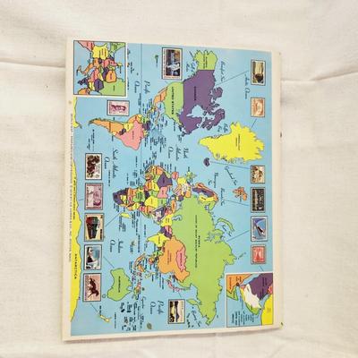 POSTAGE STAMP ALBUM - WITH STAMPS