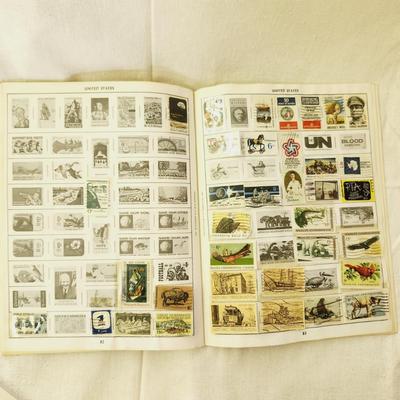 POSTAGE STAMP ALBUM - WITH STAMPS